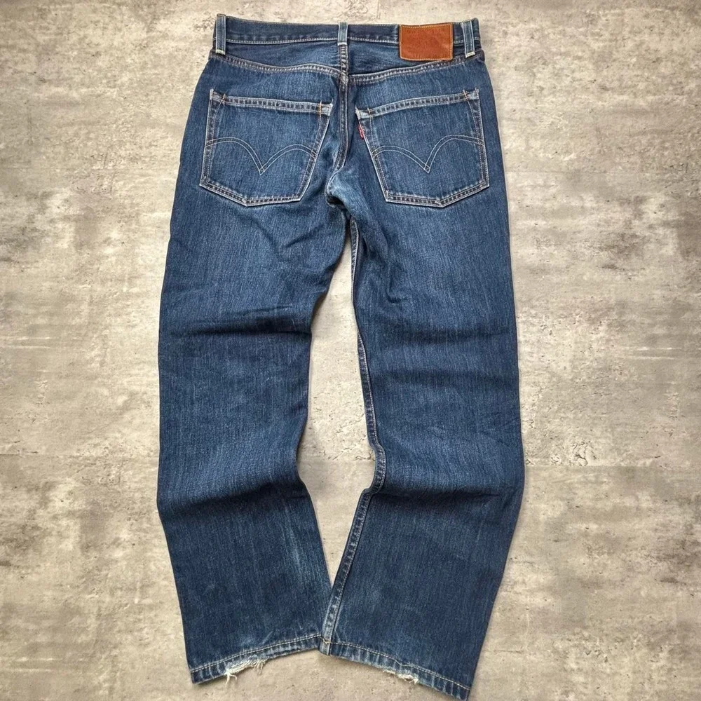 Levi's 511 Jeans Mens 30x28 Dark Wash Selvedge Vintage Slim Fit Denim